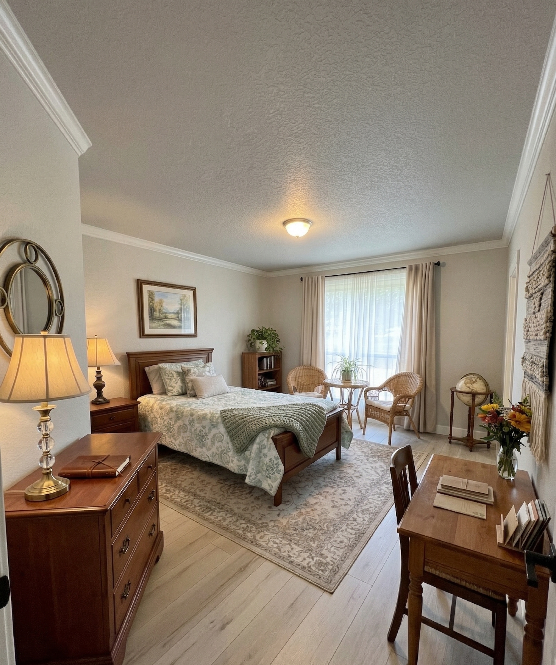 Comfortable private bedroom at Anna Home Care